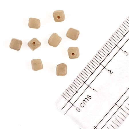 Moss Green Glass Seed Beads (Pack Of 50)