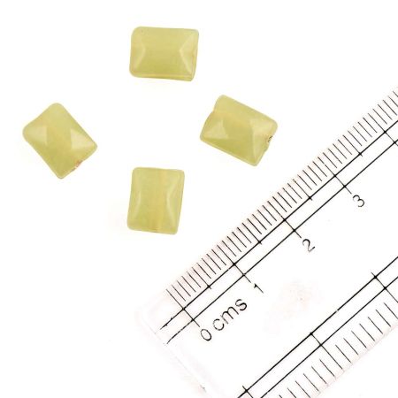Pale Yellow Jewellery Making Loose Glass Seed Beads (Pack Of 12)