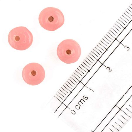 Pink Loose Glass Seed Beads Used for Jewellery Making (Pack Of 12)
