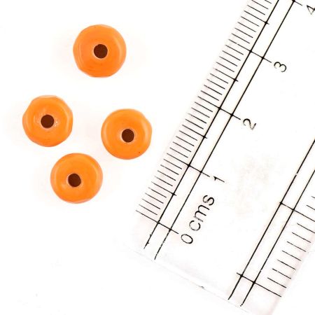 Orange Loose Glass Seed Beads Used for Jewellery Making (Pack Of 12)