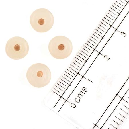 Ivory Loose Glass Seed Beads Used For Jewelry Making (Pack Of 12)