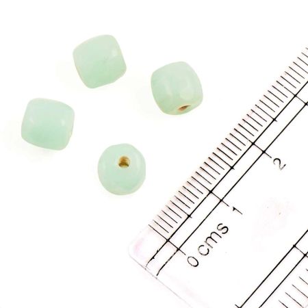 Light Grey Barrel Shaped Spacer Loose Beads For Making Jewelry (Pack Of 12)
