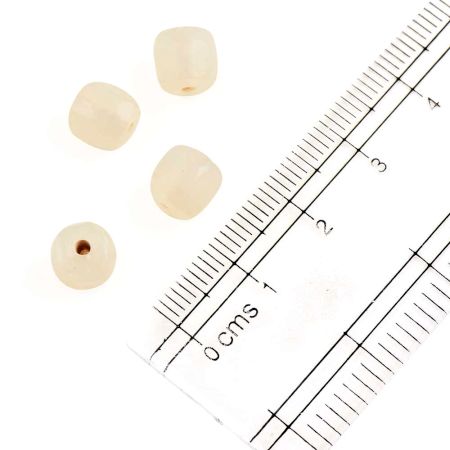 Pale Lavender Barrel Shaped Loose Beads For Making Jewelry (Pack Of 12)
