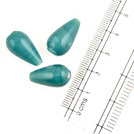 Turquoise Teardrop Beads Glass Beads For Jewelry Making