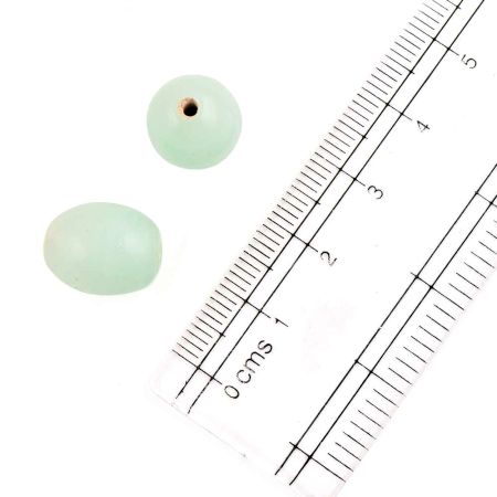 Mint Green Loose Glass Beads For Jewelery Making And Home Decoration