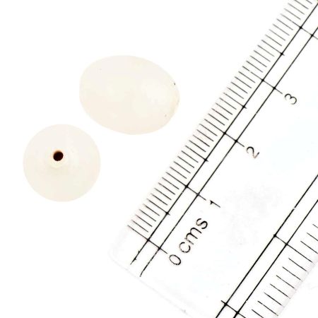 White Loose Glass Beads For Jewelery Making And Home Decoration