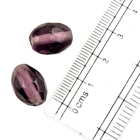 Plum  Loose Glass Beads For Jewelry Making And Home Decoration