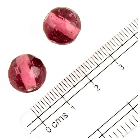 Burgundy Loose Glass Beads For Jewelry Making And Home Decoration