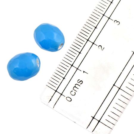 Blue Loose Glass Beads For Jewelry Making And Home Decoration