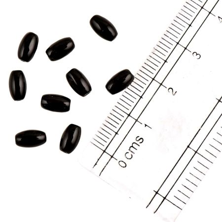 Loose Rich Red Glass Cylinder Shaped  BeadsFor Jewelry Making (12 In Pack)