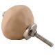 Brown Round Solid Knob