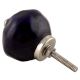 Solid Navy Blue Round Knobs