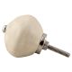 Solid Cream Ceramic Knobs