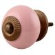 Pink Round Ceramic Knob