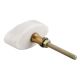 White Oval Stone Dresser Knobs