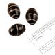 Black Loose Glass Beads For Jewelry Making And Home decoration (Pack Of 12)
