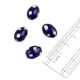 Indigo Polka Dot Glass Beads For Jewelry Making And Home Decoration (Pack Of 12)