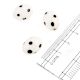 White Black Polka Dot Glass Beads For Jewelry Making And Home Decoration (Pack Of 12)