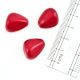 Pink Teardrop Glass Beads For Jewelry making And Home Decoration (Pack Of 12)