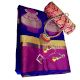 Navy Blue Cotton Silk Matka Saree