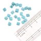 Turquoise Blue Glass Seed Beads (Pack Of 50)