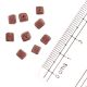 Burgandy Glass Seed Beads (Pack Of 50)