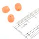 Peach Barrel Shaped Spacer Loose Beads For Making Jewelry (Pack Of 12)