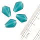 Light Blue Tear Drop Jewelry Making Faceted Crystal Glass LooseGlass Jewelry Beads (Pack Of 12)