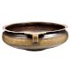 Bronze Floral Large Bowl Shaped  Urli With Two Loop Handles
