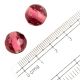 Burgundy Loose Glass Beads For Jewelry Making And Home Decoration