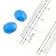 Blue Loose Glass Beads For Jewelry Making And Home Decoration
