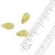 Lime Irregular Briolette Shape Glass Beads For Jewelry Making (12 in Pack)