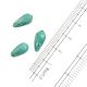 Turquoise Irregular Briolette Shape Glass Beads For Jewelry Making (12 in Pack)