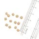 Khaki Drum Shape Glass Beads For Jewelry Making (50 in Pack)
