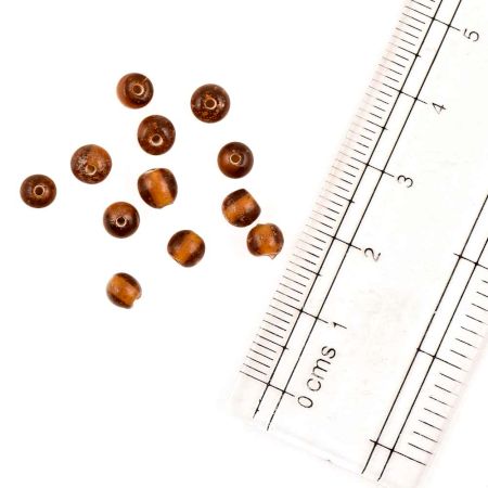 Orange Glass Beads Drum Spacer Loose Beads Jewelry Accessories (50 in Pack)