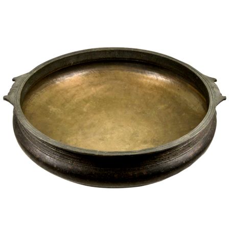 Handmade Brass Urli Without Handles Flower Decoratio Urli
