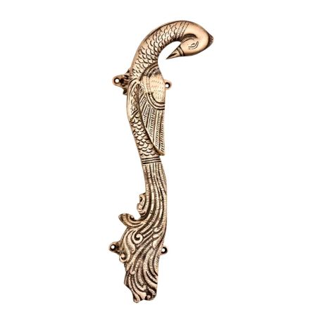 Indian Brass Metal Peacock Door Handle