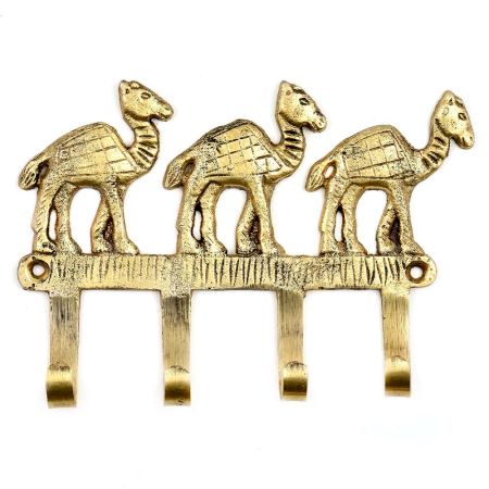 Hand Made Retro Camel Solid Brass Animal Wall Hooks