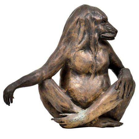 Funny Brass Sitting Monkey Home Decoration Statue
