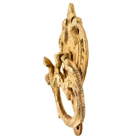 Handmade Large Vintage Birds Statue Heavy Brass Door Knocker