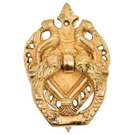 Decorative Hand Made Ornate Golden Brass Door knocker