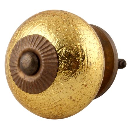 Golden Ceramic Knob