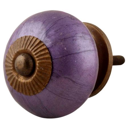 Purple Neon Ceramic Knob