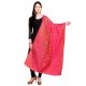 Geometric Pink Banarsi Art Silk Dupatta