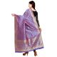 Violet Banarsi Art Silk Dupappa