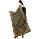 Black Woven Design Banarasi Silk Dupatta