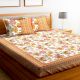 Chic Home Premium Cotton Printed Double Bed Sheet with 2 Pillow Covers: