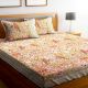 Chic Home Premium Cotton Printed Double Bed Sheet with 2 Pillow Covers: