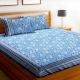 Chic Home Premium Cotton Printed Double Bed Sheet with 2 Pillow Covers: