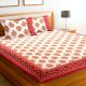 Chic Home Premium Cotton Printed Double Bed Sheet with 2 Pillow Covers: